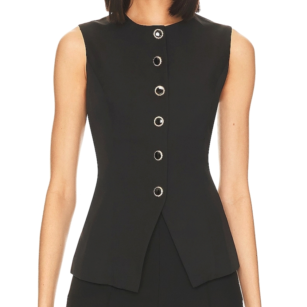 NWT SNDYS Emiliana Button Top Sz Small